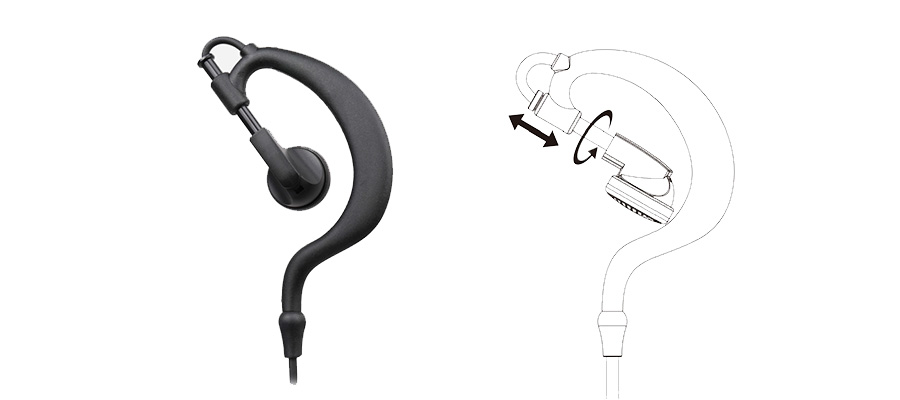 2.5 mm radio earpiece