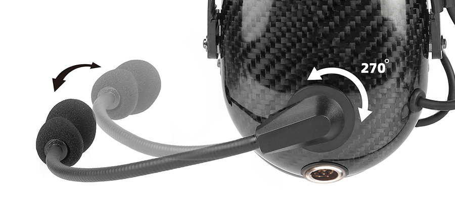 Carbon Fiber Dual Muff Heavy Duty Headset