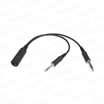 CB-02 Helikopter-Headset-Stecker auf GA-Kabeladapter für Starrflügelflugzeuge