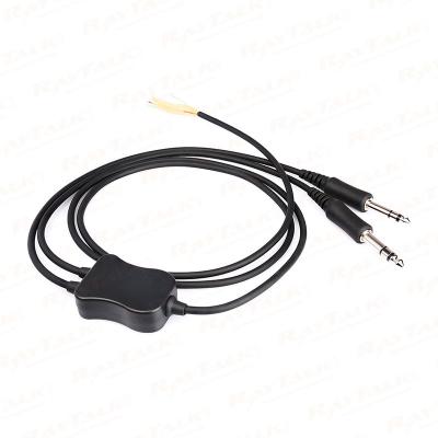 CB-14 GA Doppelstecker Ersatz-Headsetkabel mit Steuermodul (optional)