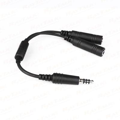 CB-01 Aviation Headset Adapterkabel GA Headset zum Hubschrauber