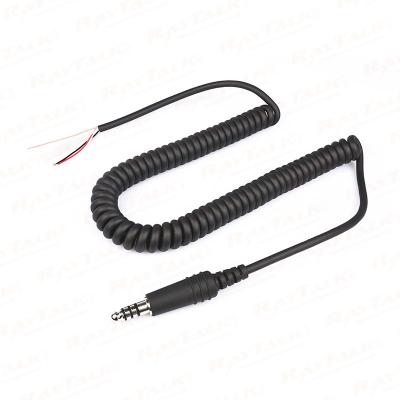 CB-15 Ersatz-Spiralkabel für Hubschrauber-Headsets