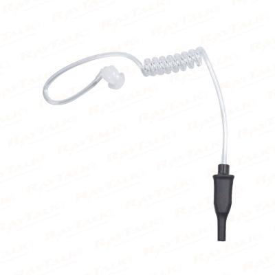 EM-440250 1-adriges transparentes Akustikschlauch-Ohrhörer-Headset mit großem PTT für 2-Wege-Radio