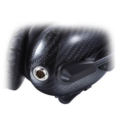 RAN-2000AS Hochleistungs-Headset mit Einzelmuffe aus Kohlefaser mit PTT und Mikrofon