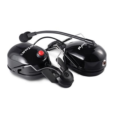 RAN-3000HM Hochleistungs-Headset mit zwei Muffs, PTT und Mikrofon für Schutzhelme/Schutzhelme