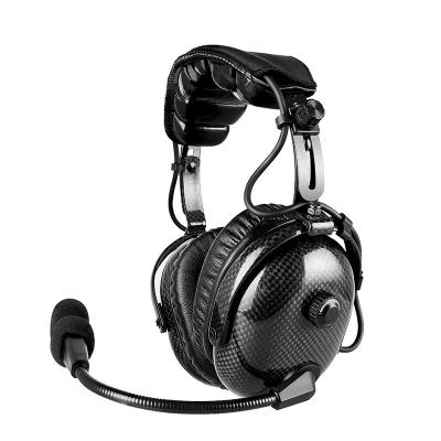 RAN-1000CF Carbonfaser-Doppelmuffen-Hochleistungs-Headset mit PTT und Mikrofon