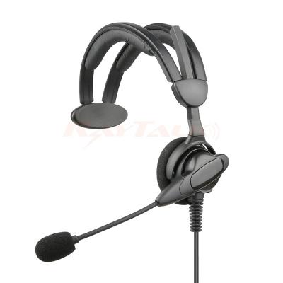 RHS-0536 Radio Mittelschweres Over-the-Head-Einohr-Headset mit geräuschunterdrückendem Mikrofon und PTT