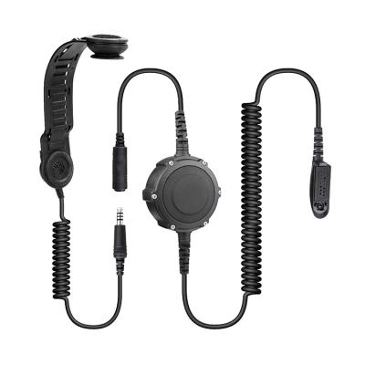 RBC-0151Q Zweiwege-Radio-Headset mit Totenkopf-Mikrofon und PTT