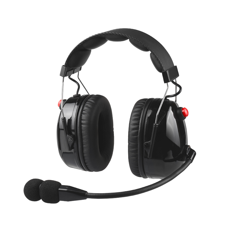 RAN-3000Q Hochleistungs-Headset mit zwei Ohrenschützern und Geräuschunterdrückung